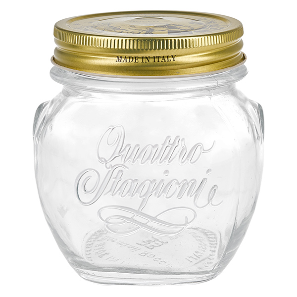 300 ml rundt glas "Quattro Stagioni" med låg