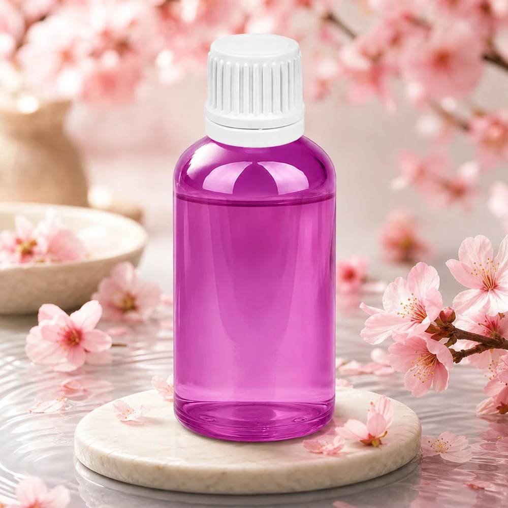 50 ml dråbeflaske 0,7 mm hvid Originality skruelåg PurpleLine UT18/50 Lille 50 ml dråbeflaske i elegant lilla med hvid hætte til præcis portionering