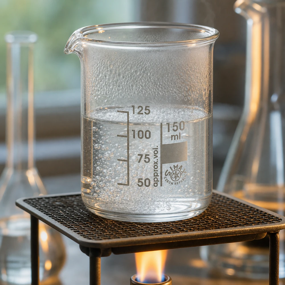Bægerglas 150 ml borosilikatglas, lav form Gradueret bægerglas 150 ml lav form lavet af borosilikatglas af høj kvalitet til præcise målinger