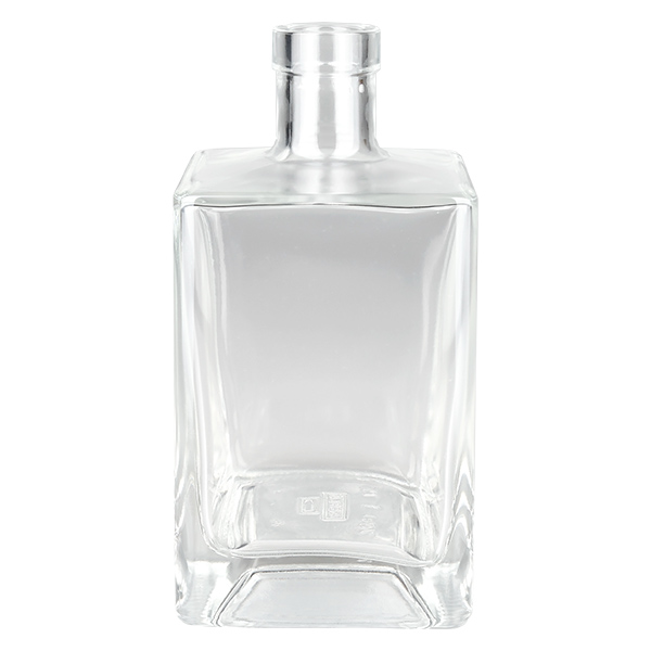 700 ml glasflaske »Ben« uden lukning UNiTWIST® 700 ml glasflaske Ben uden hætte UNiTWIST transparent rektangulær spiritusflaske tom