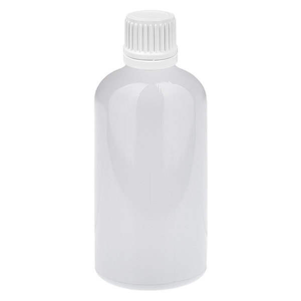 100 ml dråbeflaske 0,7 mm hvid originalitetslås WhiteLine UT18/100