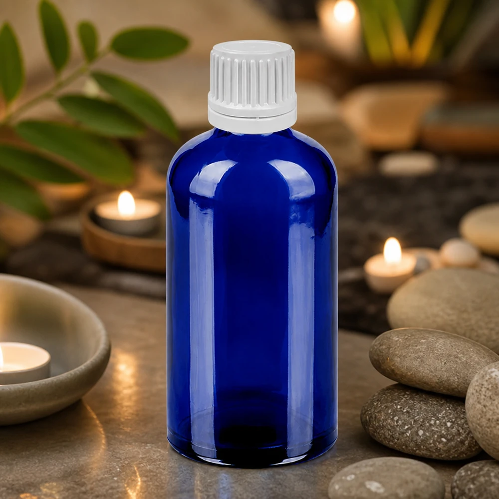 100 ml dråbeflaske 0,7 mm hvid OV BlueLine UT18/100