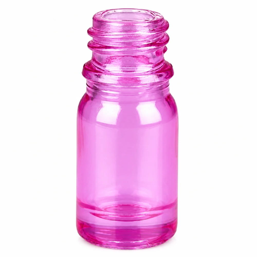 5 ml næsesprayflaske hvid/transparent standard PurpleLine UT18/5 Lille violet plastflaske 5 ml med skruegevind UT18/5 til næsespray og -dråber