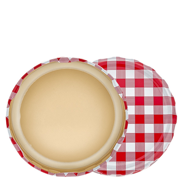 82mm BasicSeal låg ternet rød/hvid (TO82) UN...