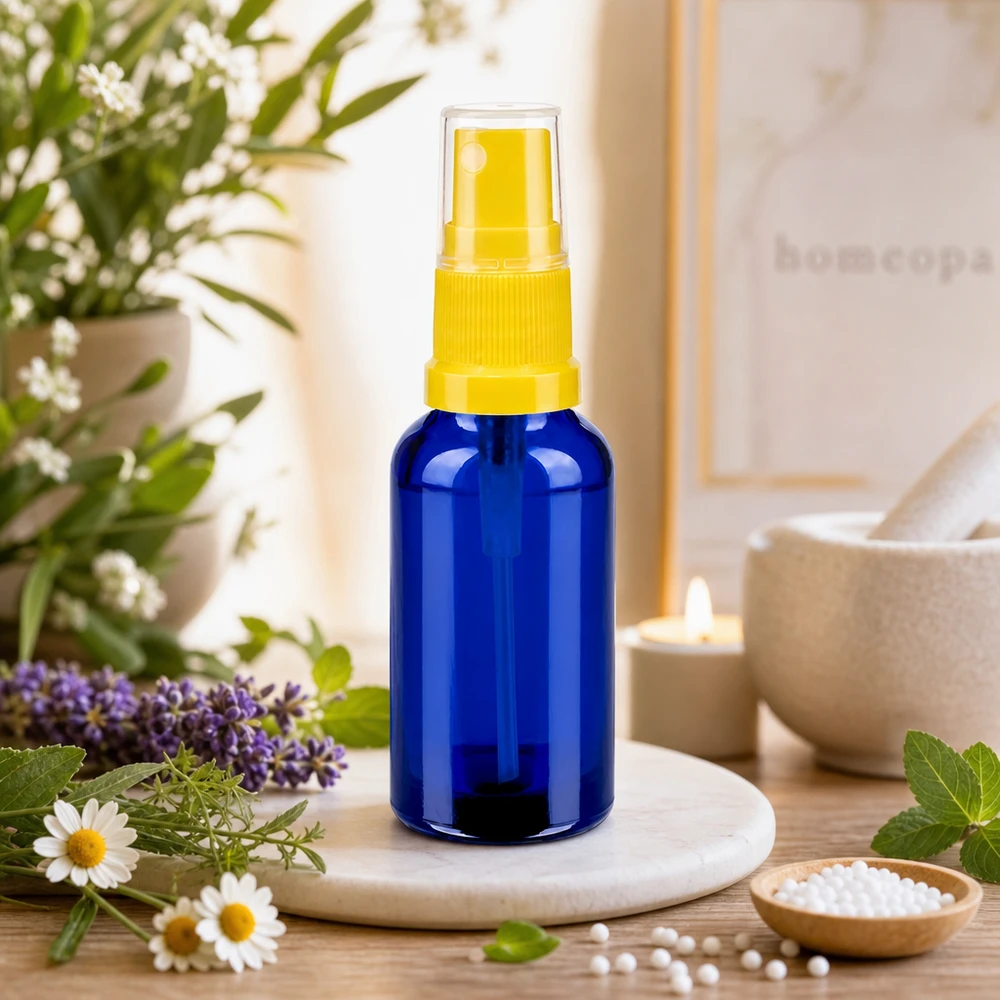 Lille 30 ml sprayflaske lavet af robust glas, perfekt til rejser og på farten