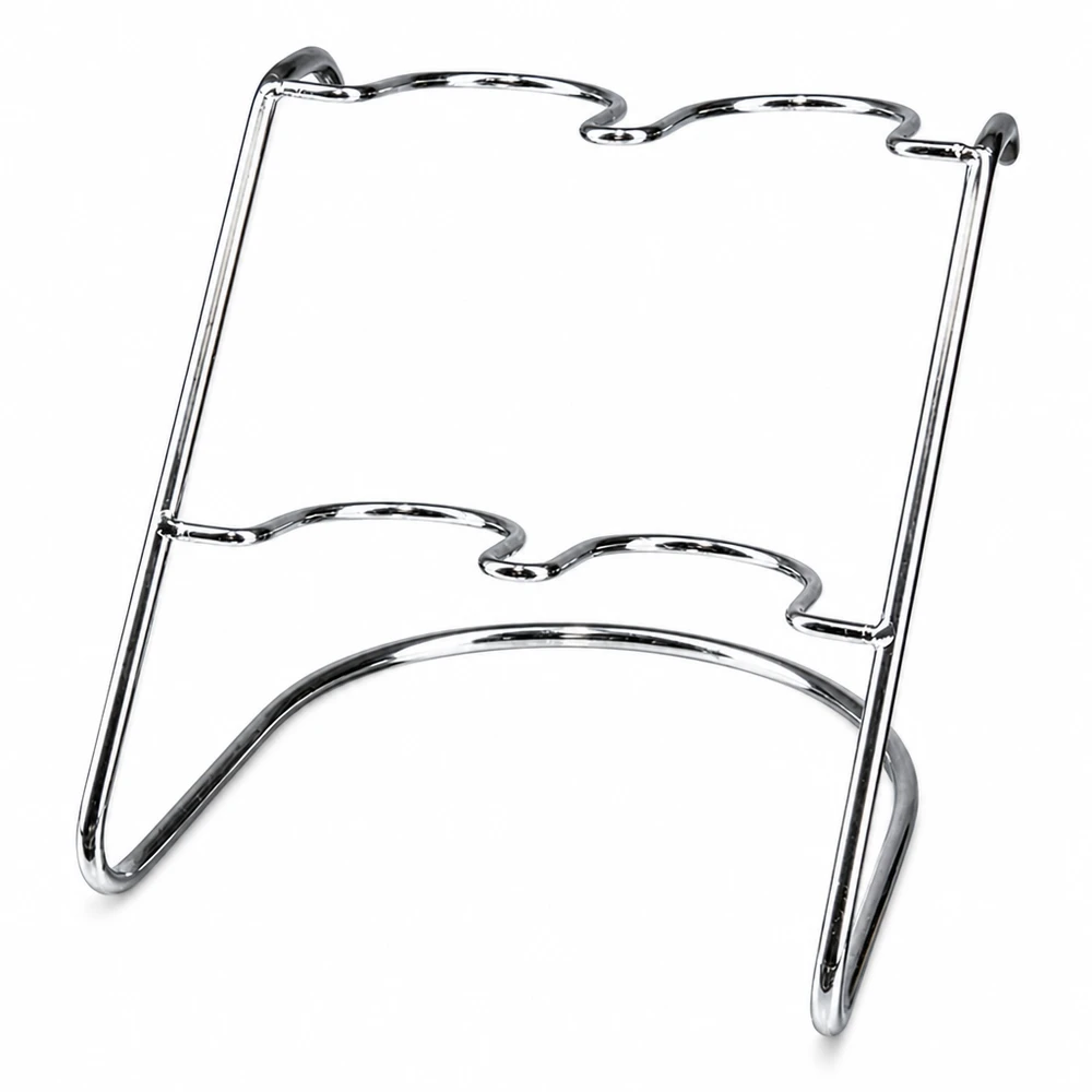 Serverstativ Flato4 til 4 WECK-glas Flato4 serveringsstativ i forkromet stål til 4 WECK-tumblere - elegant glasholder til køkken og bord