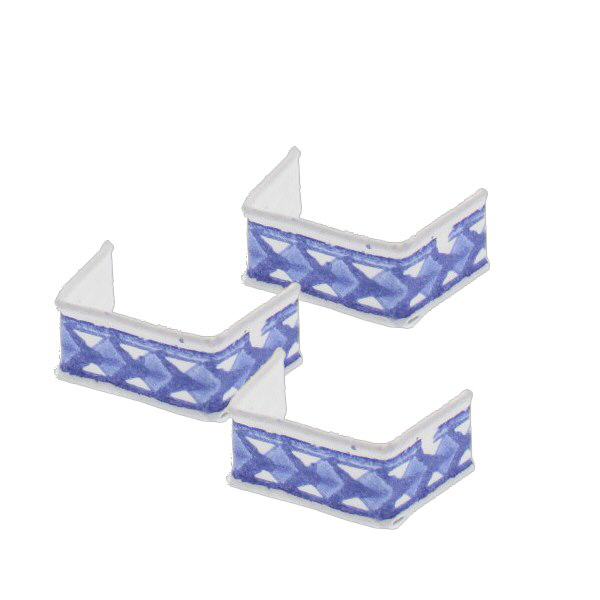 U-clip tape fastener blå/hvid (pakke med 100) 33 mm. Fremstillet af blåt/hvidt papir og trådindlæg. Bøjet klar til brug. 7x33 mm. U-clip tape fastener blå/hvid (pakke med 100) 33 mm. Fremstillet af blåt/hvidt papir og trådindlæg. Bøjet klar til brug. 7x33 mm.