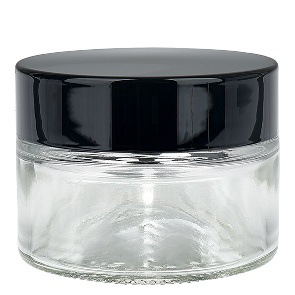 Glaskrukke 30 ml klar med indsatslåg UNiTWIST Glaskrukke 30 ml klar med indsatslåg UNiTWIST