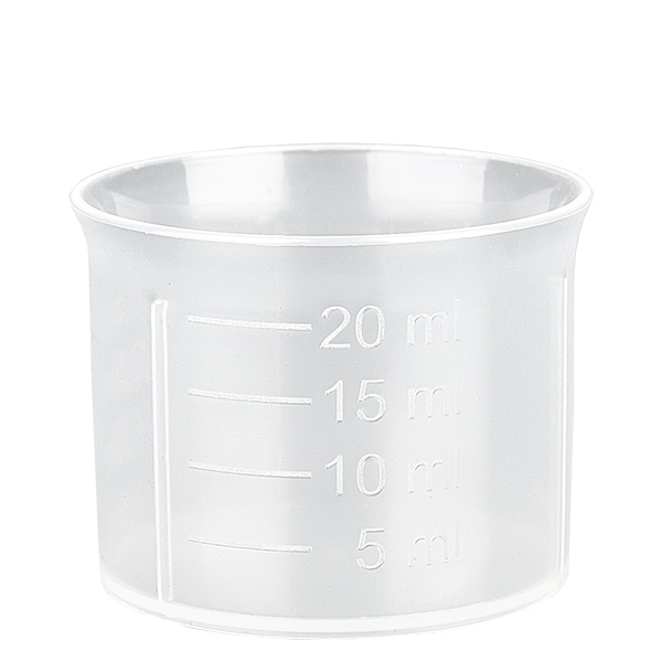 20 ml transparent doseringsbæger med skala i ApoGlas. Farmaceutisk kvalitet. 28 mm gevind. Til f.eks. ApoGlas® Euro-medicinflasker. 20 ml transparent doseringsbæger med skala i ApoGlas. Farmaceutisk kvalitet. 28 mm gevind. Til f.eks. ApoGlas® Euro-medicinflasker.