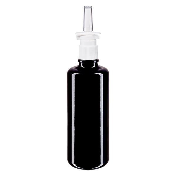 Apoteksflaske viol. 50ml næseforstøver hvid St Apoteksflaske viol. 50ml næseforstøver hvid St