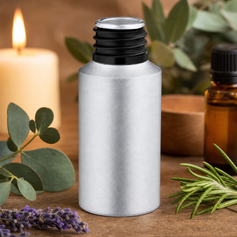 30 ml farvet aluminiumsflaske Kompakt 30 ml aluminiumsflaske med mat overflade, ideel til gør-det-selv-kosmetik og plejeprodukter