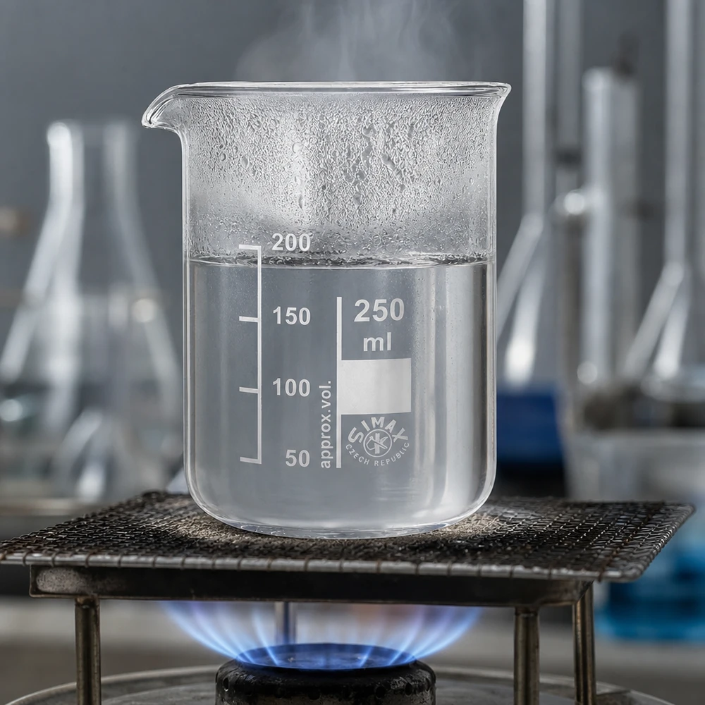 Bæger 250 ml borosilikatglas, lav form Gennemsigtigt bægerglas 250 ml i borosilikatglas med lav form til præcise målinger og eksperimenter