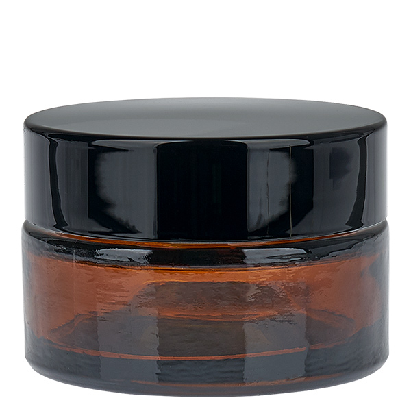 Glaskrukke 20 ml brun med indsatslåg UNiTWIST Glaskrukke 20 ml brun med indsatslåg UNiTWIST