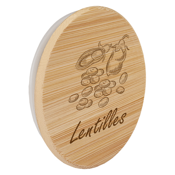 Kappe i træ "Lentilles" til WECK RR100 Kappe i træ "Lentilles" til WECK RR100