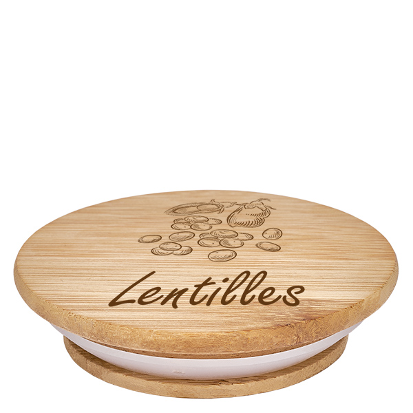 Kappe i træ "Lentilles" til WECK RR100 Kappe i træ "Lentilles" til WECK RR100