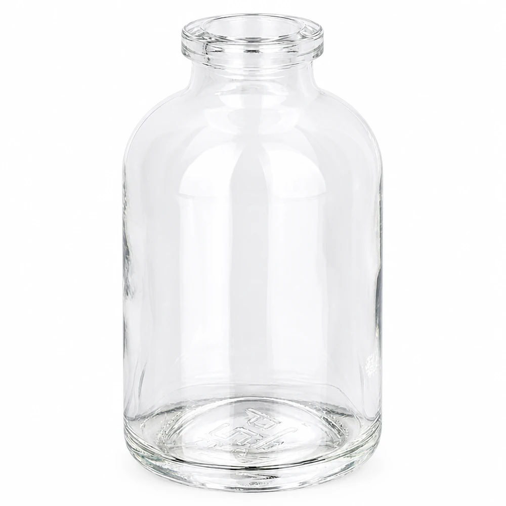Injektionsflaske i klart glas 50 ml Medizinische Injektionsflasche 50ml Klarglas für Labor und Pharmazie