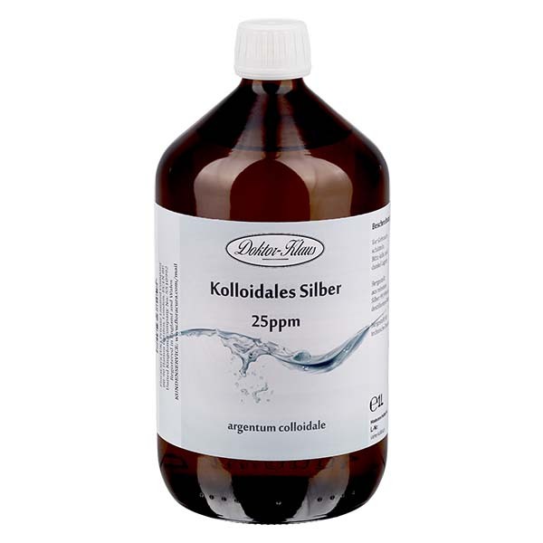 Kolloidt sølv 25ppm 1000ml Doktor-Klaus Kolloidt sølv 25ppm 1000ml Doktor-Klaus