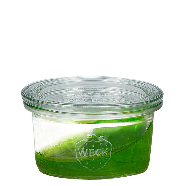 Sæt med 12 Weck 50 ml Briller med 12 glaslåg Sæt med 12 Weck 50 ml Briller med 12 glaslåg