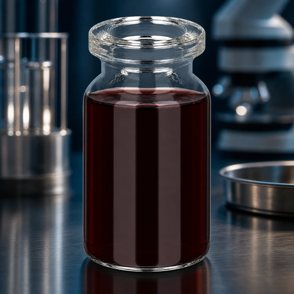Injektionsflaske i klart glas 5 ml Klarglas Injektionsflasche 5ml für Blutprodukte oder Eisenpräparate im klinischen Einsatz