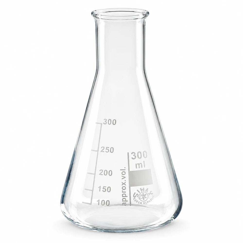 Erlenmeyer-kolbe 300 ml med smal hals Erlenmeyer-kolbe 300 ml med smal hals