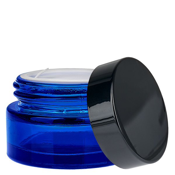 Glaskrukke 20 ml blå med indsatslåg UNiTWIST Glaskrukke 20 ml blå med indsatslåg UNiTWIST