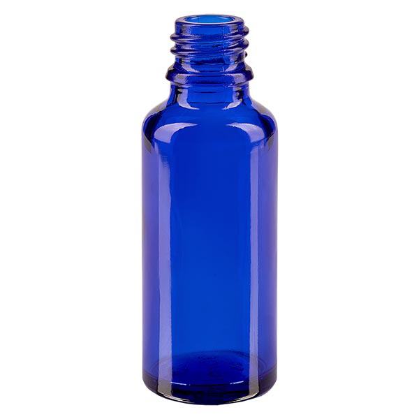 Dropperflaske 30 ml DIN 18 BLÅT GLAS Dropperflaske 30 ml DIN 18 BLÅT GLAS