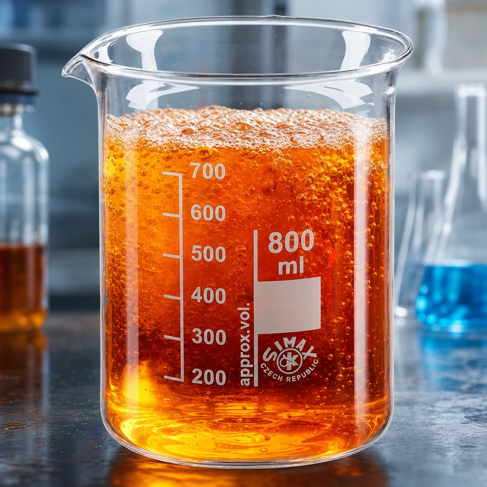 Bægerglas 800 ml borosilikatglas, lav form Robust bægerglas 800 ml borosilikatglas med lav form til alsidige anvendelser i laboratorier og industri