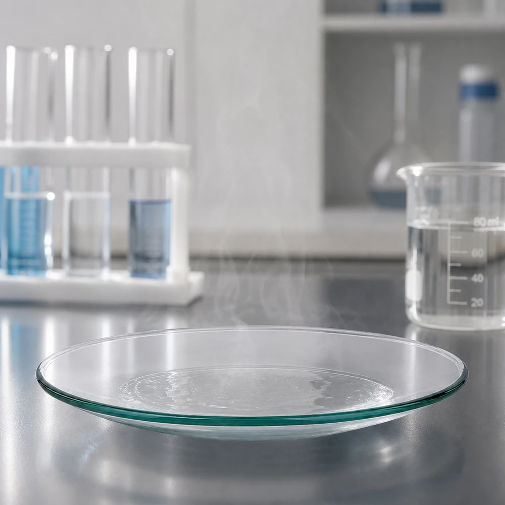 Urglasskål Ø 100 mm Laboratorieglasskål Ø 100 mm lavet af borosilikatglas af høj kvalitet til videnskabelige eksperimenter