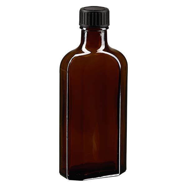 125 ml Meplat-brunt skruelåg med LKD-forseglingsskive 125 ml Meplat-brunt skruelåg med LKD-forseglingsskive