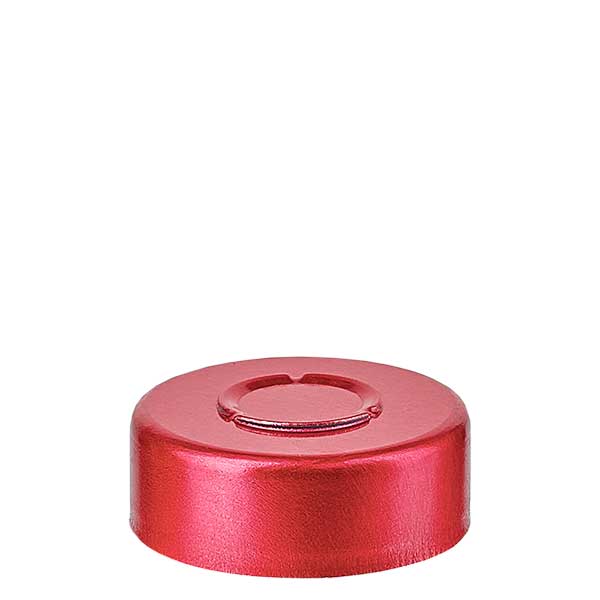 Flare cap 20,25 x 7,4 mm med afrivning i midten, rød Flare cap 20,25 x 7,4 mm med afrivning i midten, rød