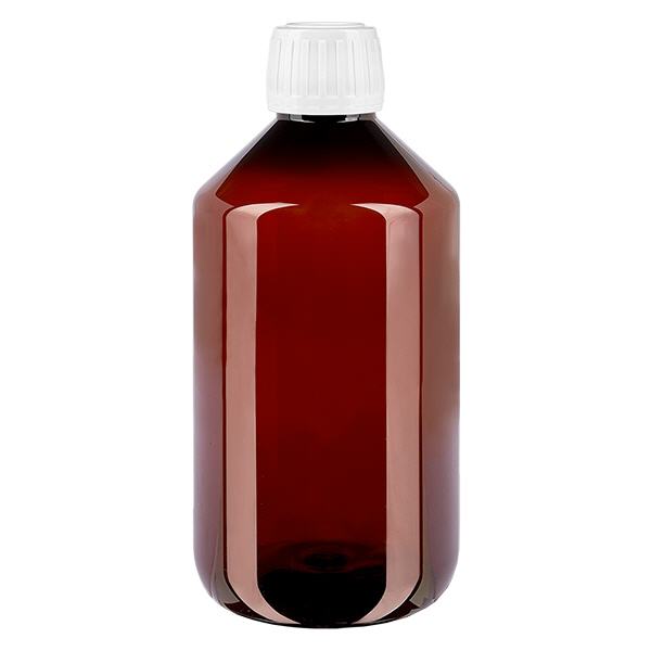 PET-flaske 500 ml med hvid standard OV PET-flaske 500 ml med hvid standard OV