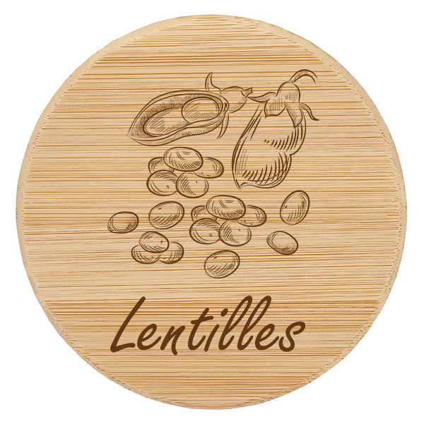 Kappe i træ "Lentilles" til WECK RR100 Kappe i træ "Lentilles" til WECK RR100