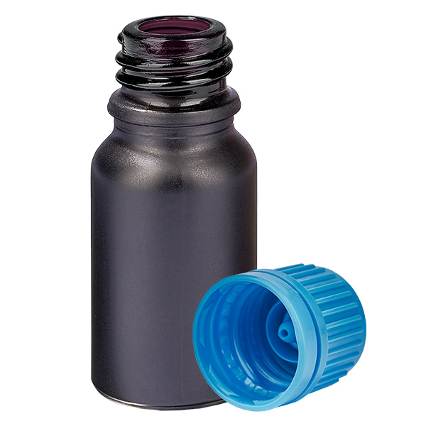 10 ml flaske 11 mm SV blå OV BlackLine UT18/10 10 ml flaske 11 mm SV blå OV BlackLine UT18/10