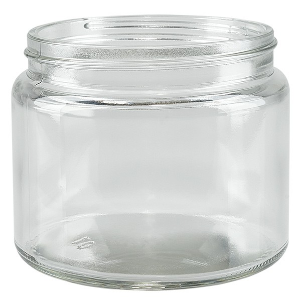 Salvebeholder (glasbeholder) 250 ml klar, uden låg, gevind 83mm/R3