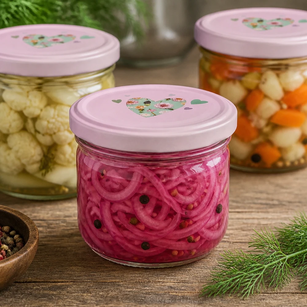 260 ml væltet glas + BasicSeal låg hjerte rosa UNiTWIST 260 ml væltet glas + BasicSeal låg hjerte rosa UNiTWIST