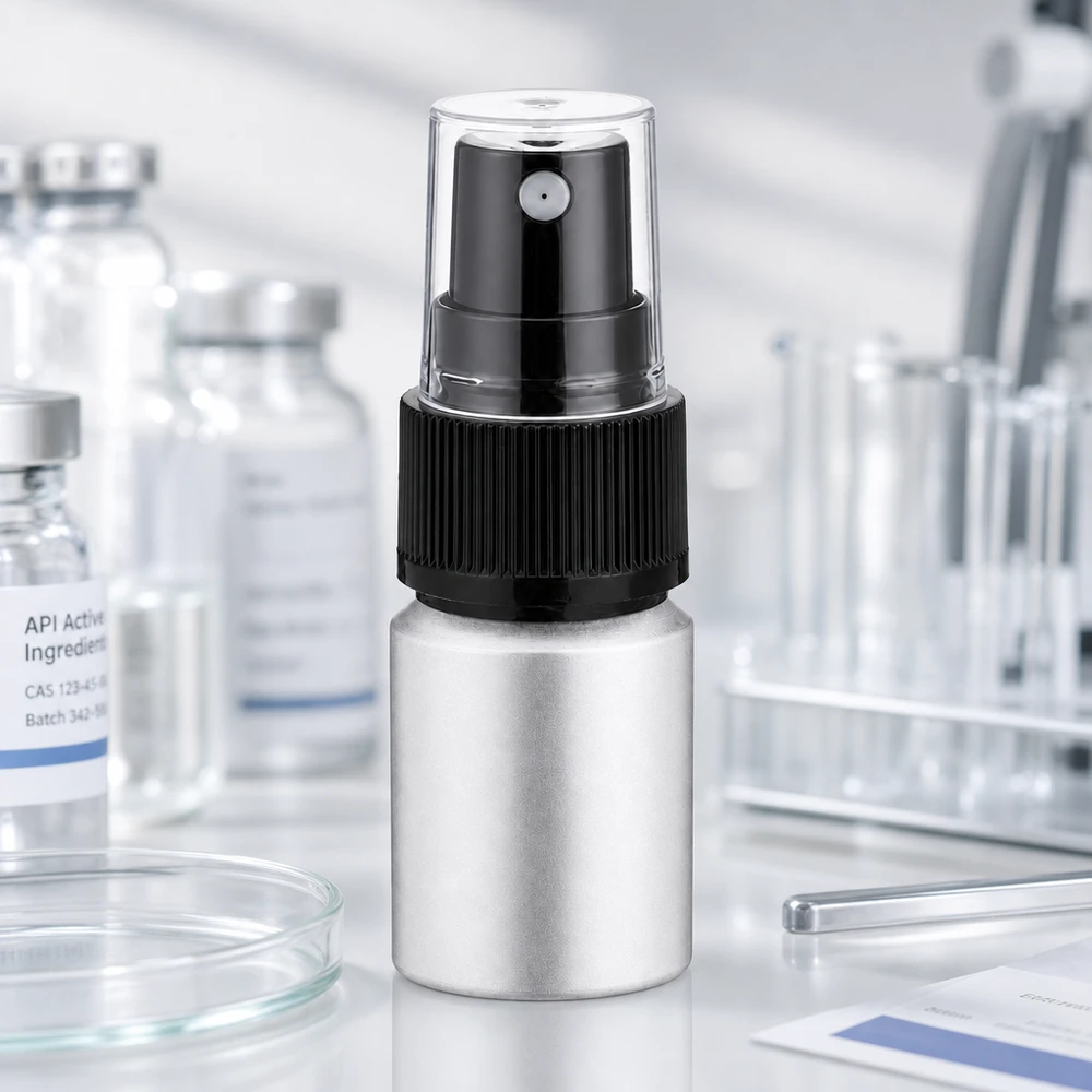 10 ml farvet aluminiumsflaske med forstøver Genopfyldelig 10 ml aluminiumsflaske med forstøver til rejse- og mobilbrug sølvfarvet mat