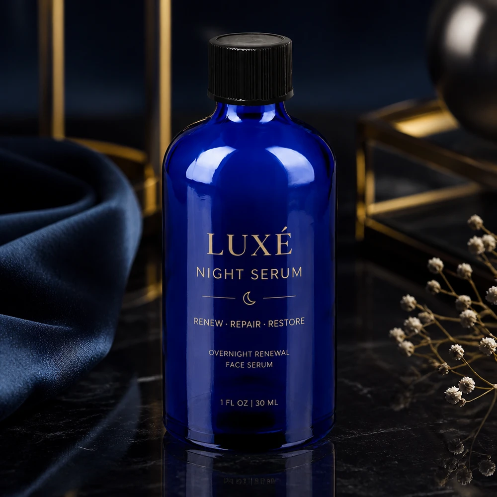 100 ml dråbeflaske 1 mm sort STD BlueLine UT18/100 Elegant 100 ml dråbeflaske i lyseblå med sort hætte til professionel brug