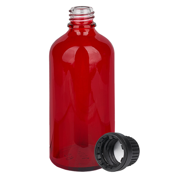 100 ml flaske 11 mm SV sort OV RedLine UT18/100 100 ml flaske 11 mm SV sort OV RedLine UT18/100