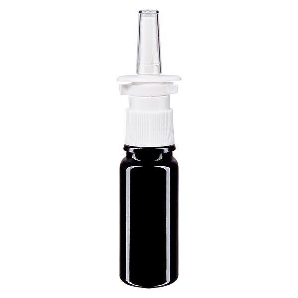 Apoteksflaske viol. 10ml næseforstøver hvid St Apoteksflaske viol. 10ml næseforstøver hvid St