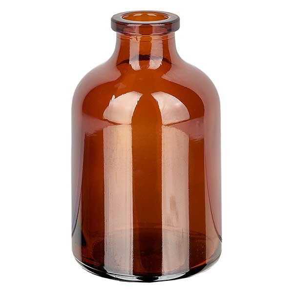 Injektionsflaske af ravfarvet glas 50 ml Injektionsflaske af ravfarvet glas 50 ml