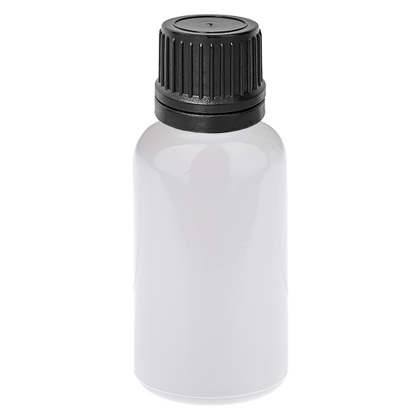 20 ml dråbeflaske 1 mm sort originalitetslukning WhiteLine UT18/20