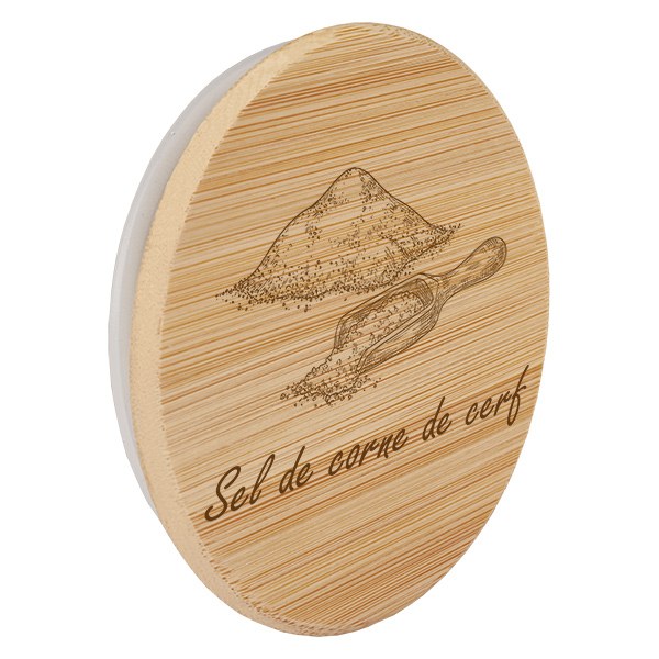 Træcover "Sel de corne de cerf" til WECK RR60 Træcover "Sel de corne de cerf" til WECK RR60