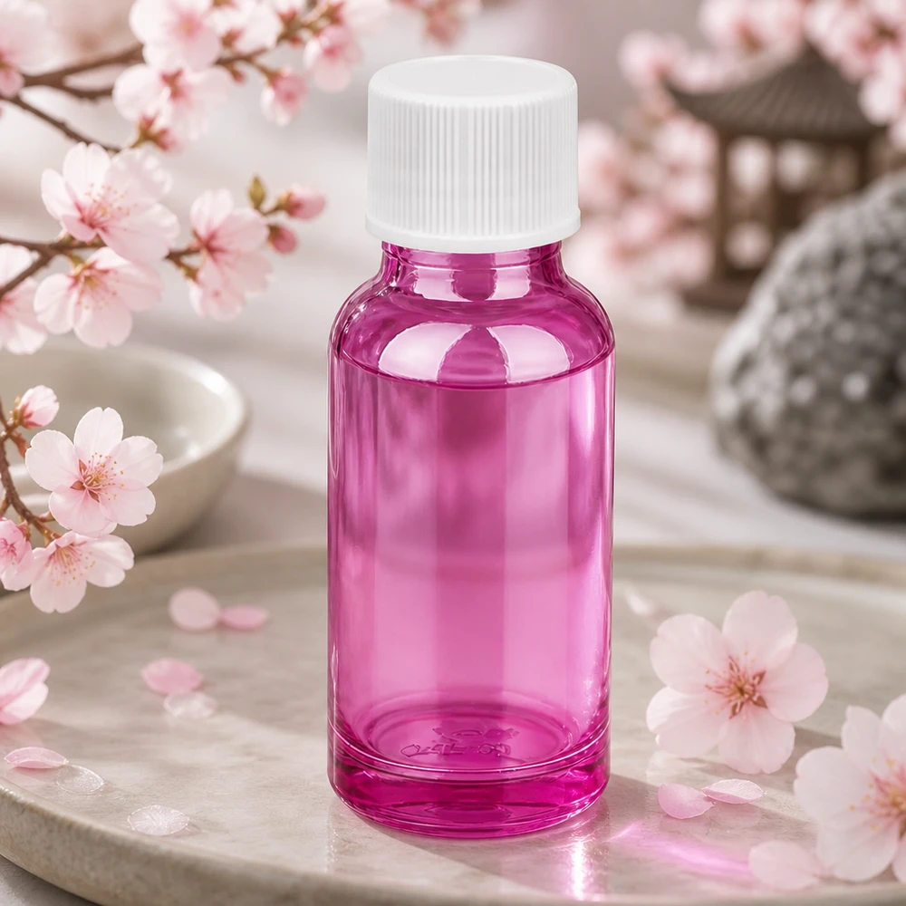 20 ml flaske 11 mm skruelåg hvid standard PurpleLine UT18/20 20 ml flaske med 11 mm åbning i lilla glas, perfekt til DIY-kosmetik og -serum