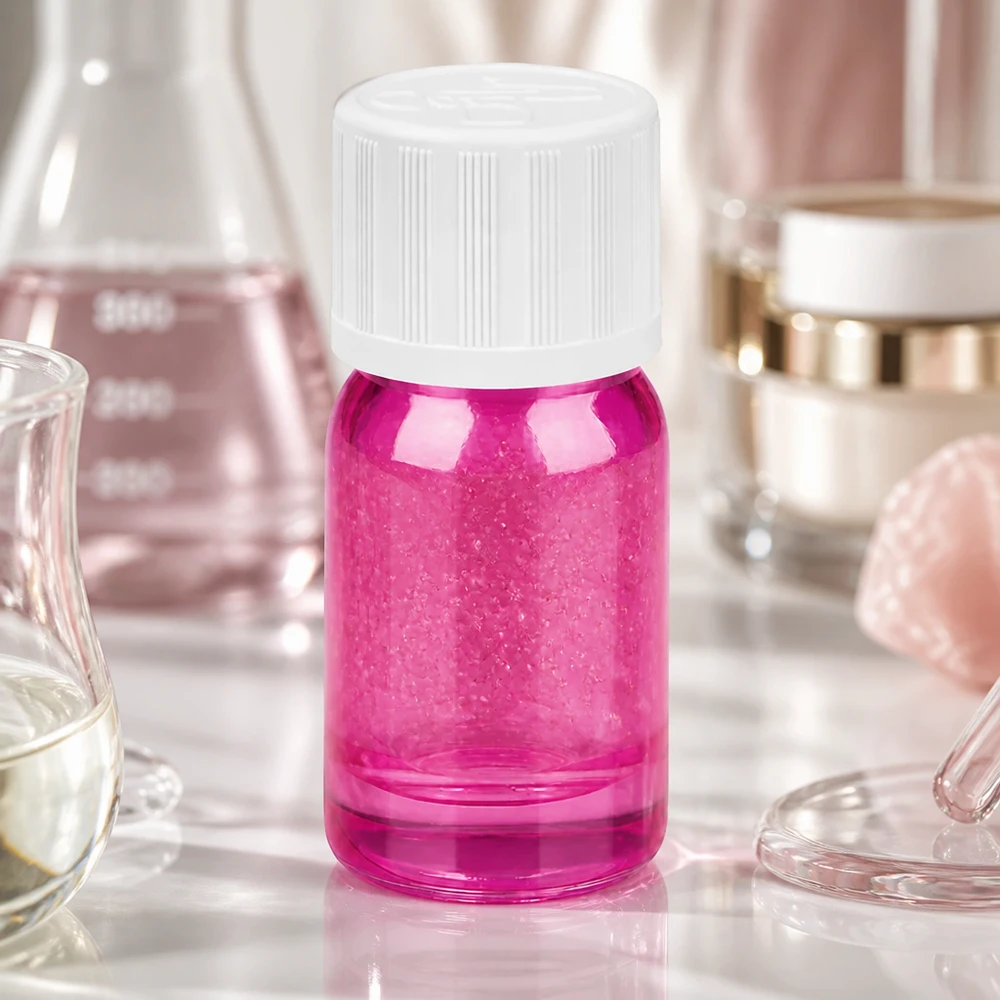 5ml flaske 11mm skruelåg hvid standard børnesikret PurpleLine UT18/5 Højkvalitets borosilikatglasflaske 5 ml i Purple Line-kvalitet med standardgevind til laboratoriebrug