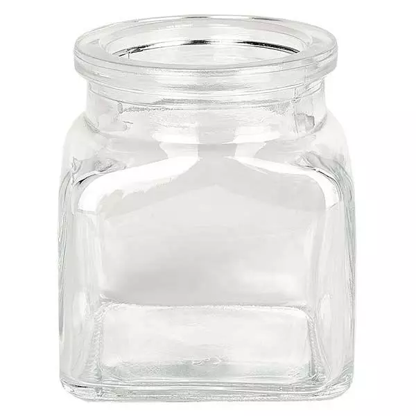 Quadratus 120ml klar, åbning 39mm, uden kork 38/42