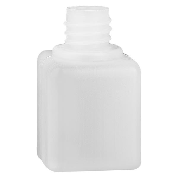 Kemikalieflaske 20 ml, smal hals fremstillet af PE-HD, naturfarve, GL 18 Kemikalieflaske 20 ml, smal hals fremstillet af PE-HD, naturfarve, GL 18