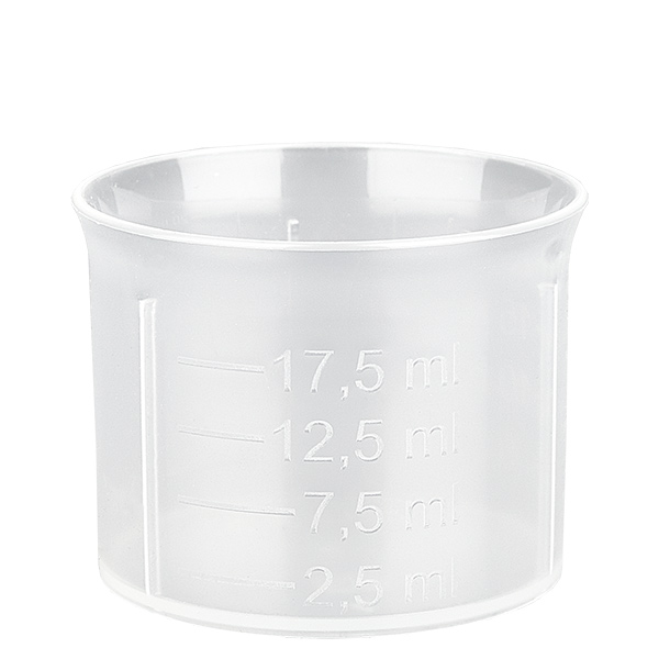 20 ml transparent doseringsbæger med skala i ApoGlas. Farmaceutisk kvalitet. 28 mm gevind. Til f.eks. ApoGlas® Euro-medicinflasker. 20 ml transparent doseringsbæger med skala i ApoGlas. Farmaceutisk kvalitet. 28 mm gevind. Til f.eks. ApoGlas® Euro-medicinflasker.