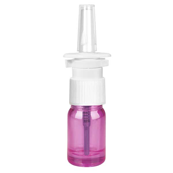 5 ml næsesprayflaske hvid/transparent standard PurpleLine UT18/5