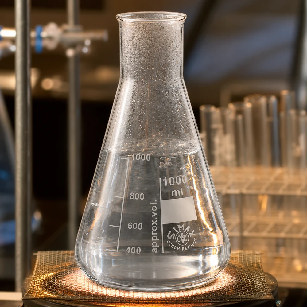 Erlenmeyer-kolbe 1000 ml med bred hals Erlenmeyer-kolbe 1000 ml med bred hals