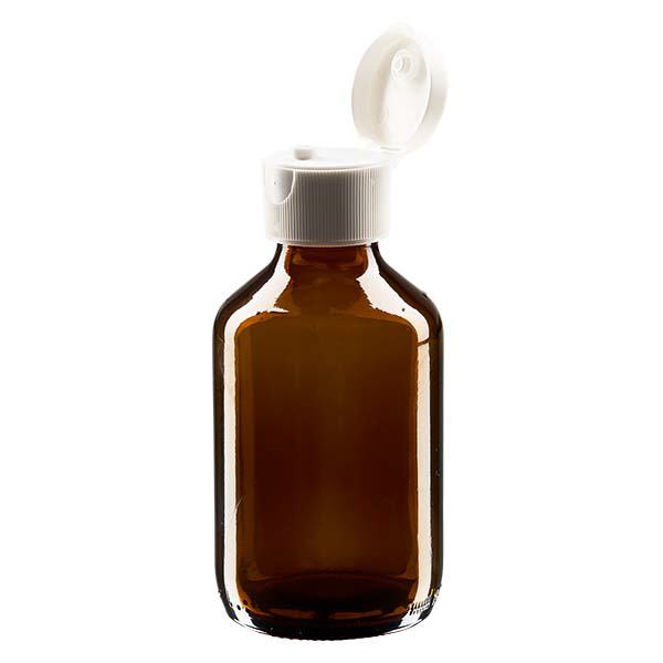 150 ml medicinflaske brun, med flip top ApoGlas. Farmaceutisk kvalitet fra EU-produktion. 28 mm (PP28) gevind. (sirup, let glasflaske) 150 ml medicinflaske brun, med flip top ApoGlas. Farmaceutisk kvalitet fra EU-produktion. 28 mm (PP28) gevind. (sirup, let glasflaske)